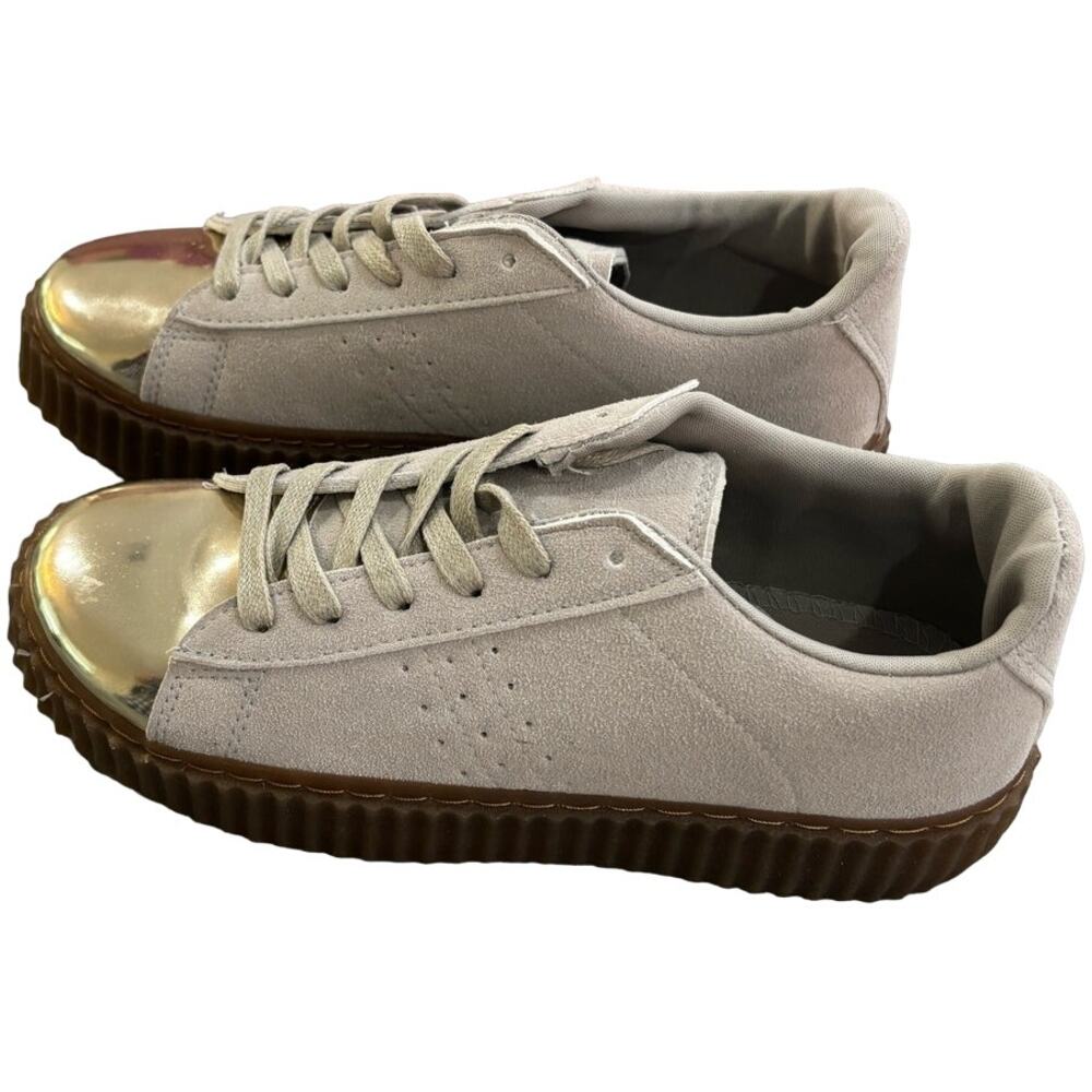 Via Pinky Collection Winnie Women's Beige/Grey Sneakers 8.5